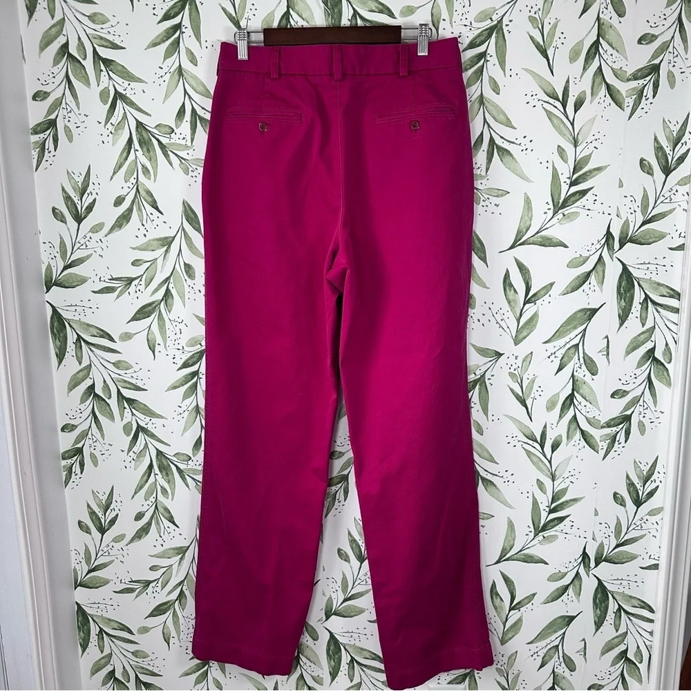 Lands' End Men's Bold Pink Chino Pants. Size 33 X 34
